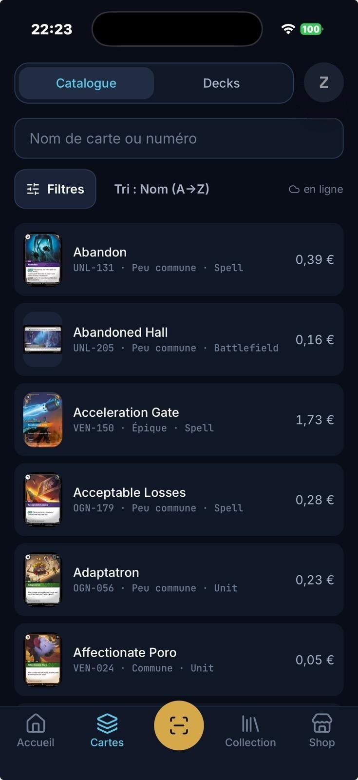RiftStash — Tout le catalogue